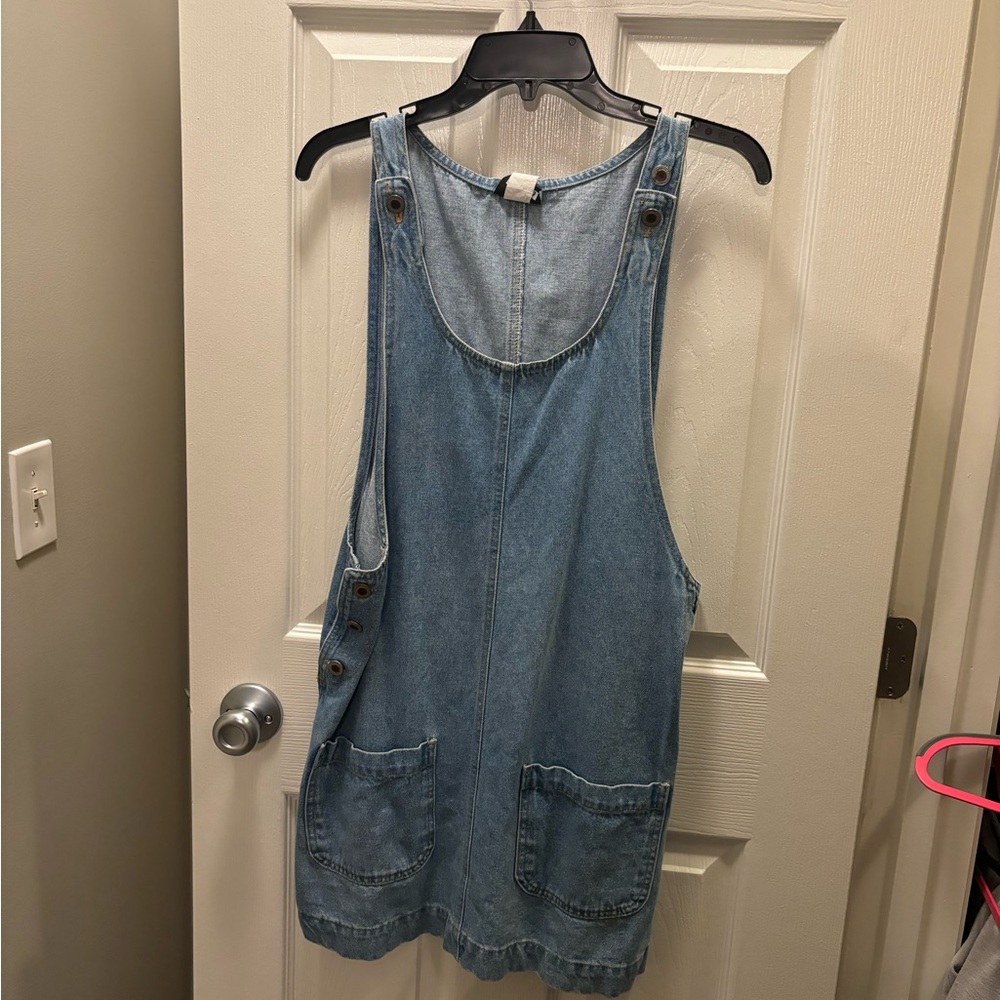 Vintage Denim Dress with Pockets